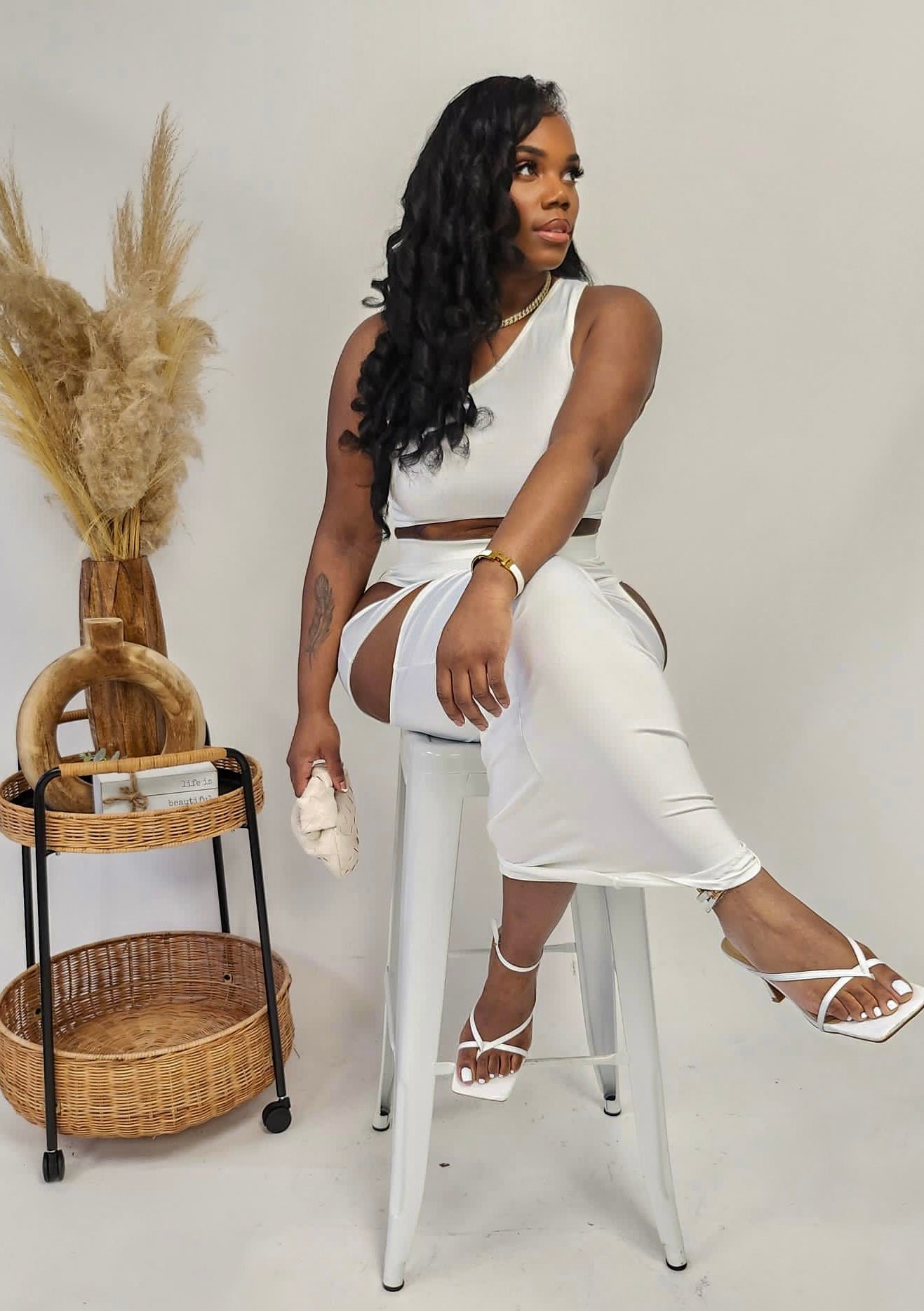 Sexy Cutout Two Piece Set