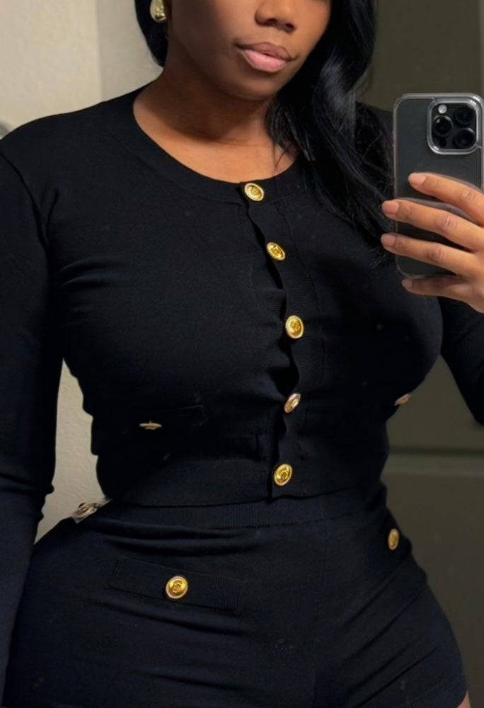cardigan Short Set